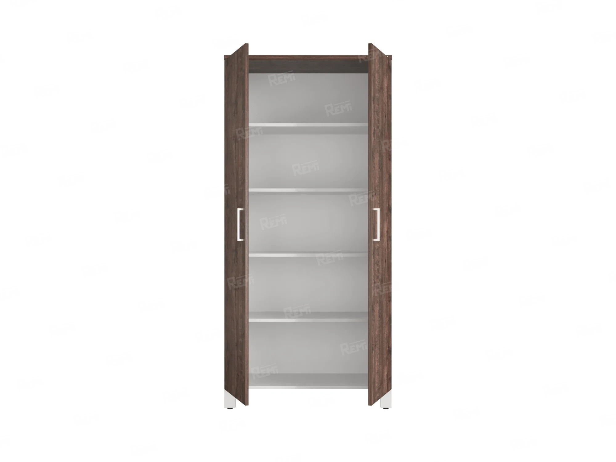 Шкаф распашной, 5 уровней 900x420x1900 RM152-90x41 Дуб Апрельский шоколад/Белый