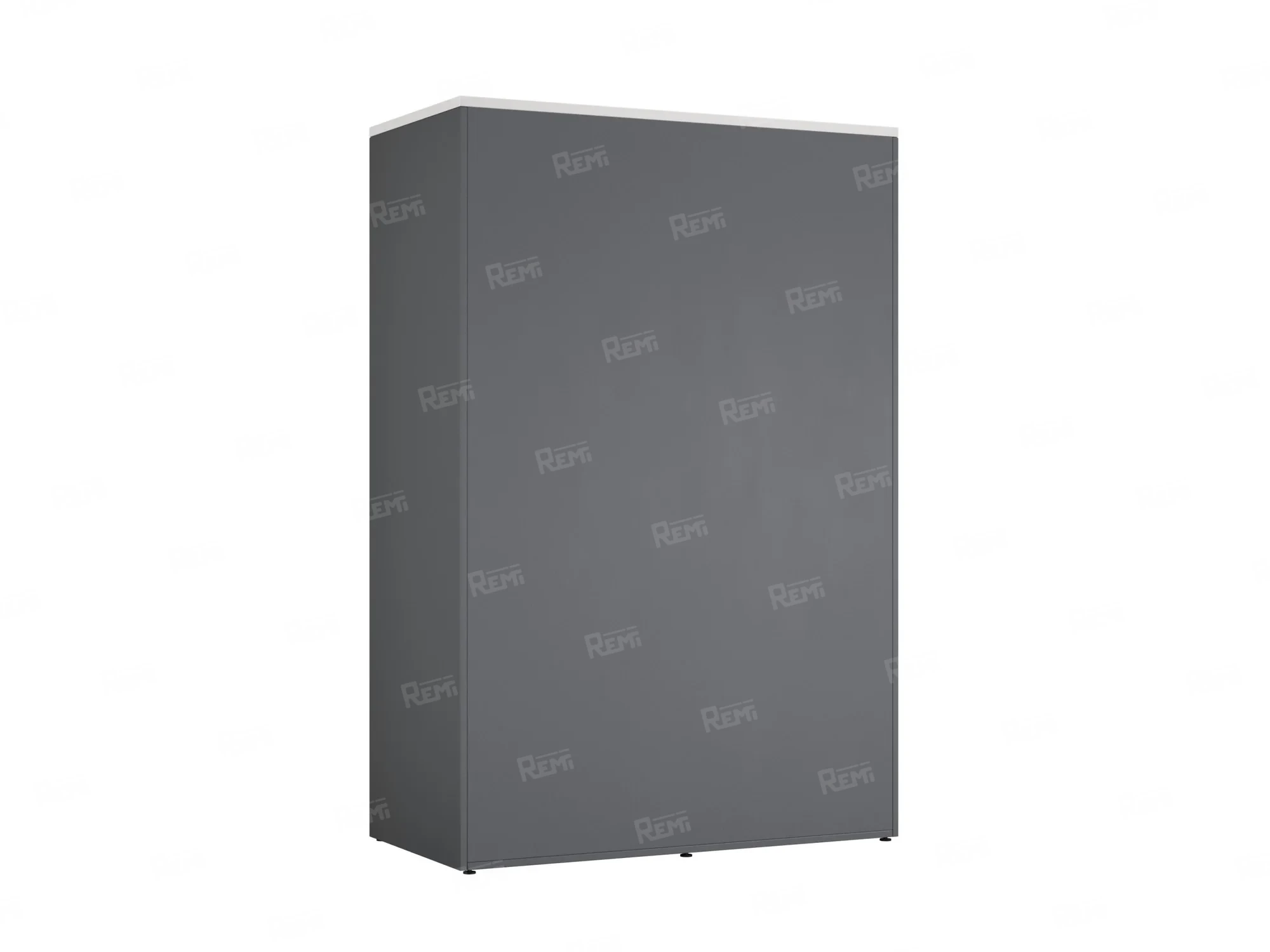 Шкаф-купе, регулируемые опоры, штанга, 1 полка 1200x600x1800 RM164-90x60 Белый/Серый