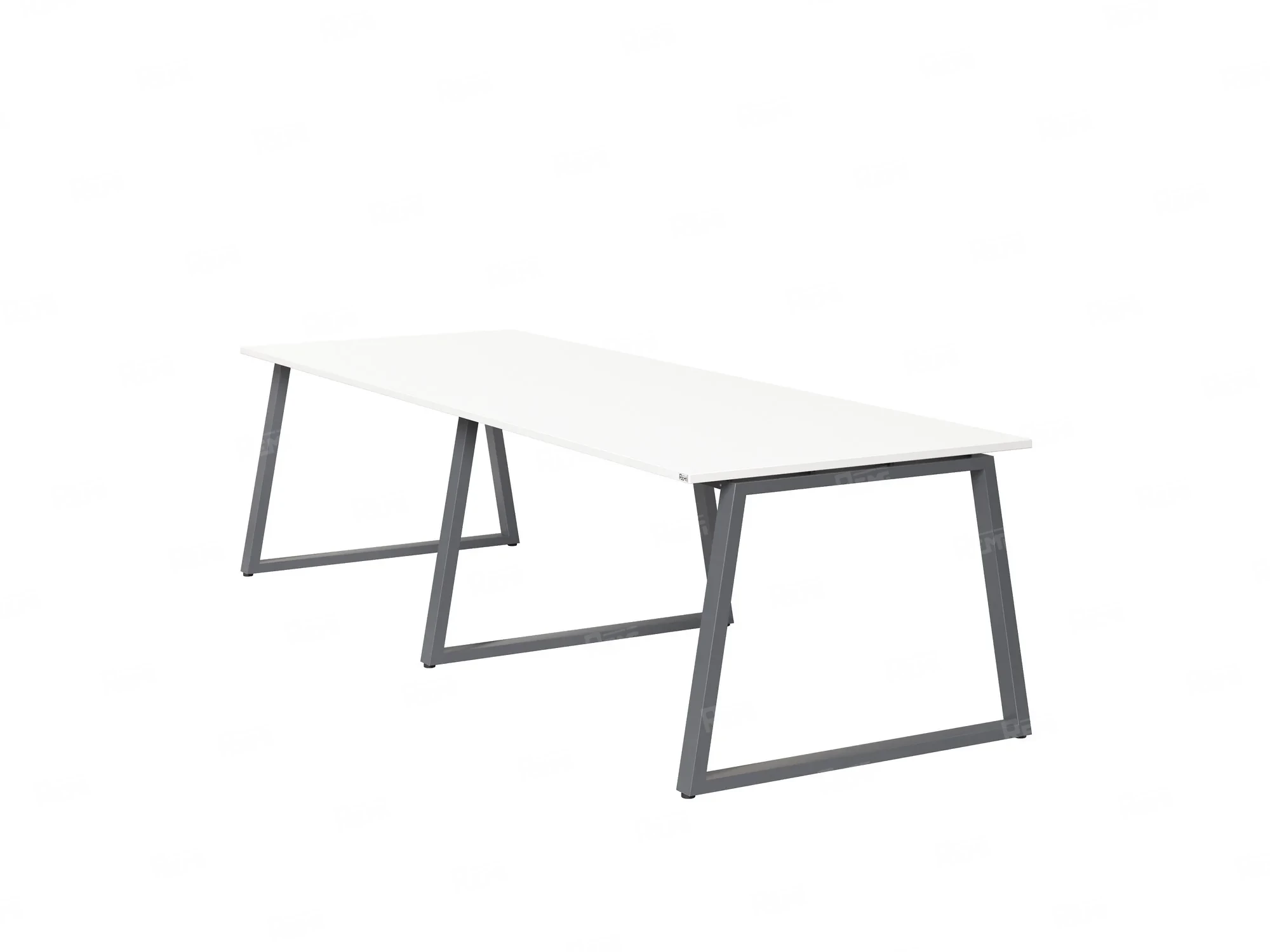 Cтол для переговоров, на A-обазном каркасе 2200x1450x750 RM083-220x145 Белый/Серый