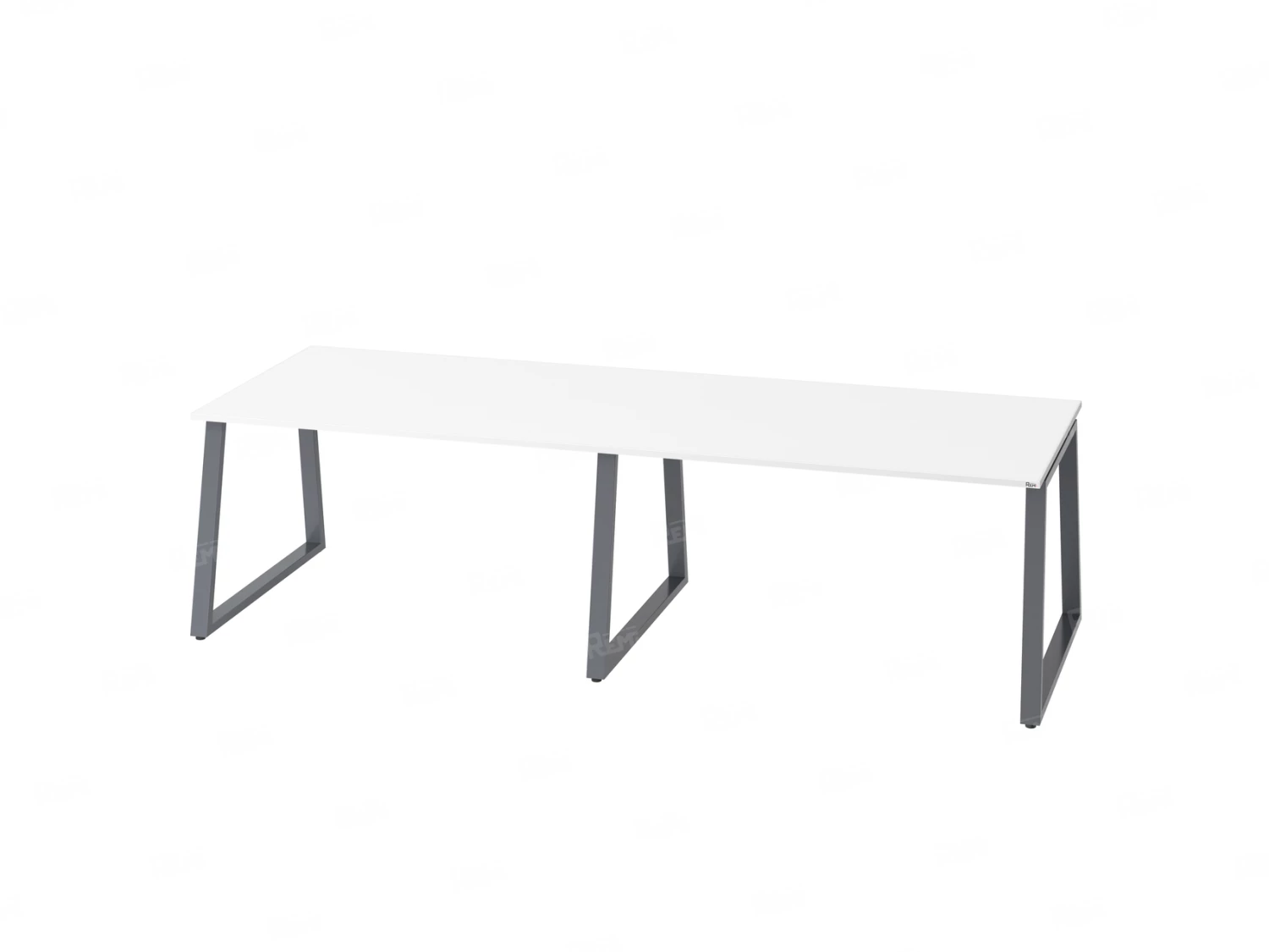 Cтол для переговоров, на A-обазном каркасе 2500x1400x750 RM083-250x140 Белый/Серый