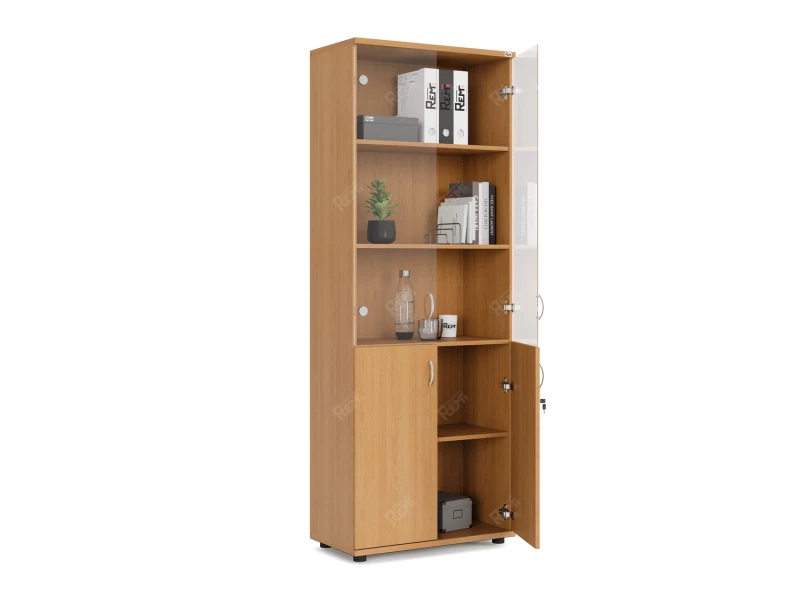 Шкаф комбинированный RLG039 700х350х1830 Бук, Серия ЛАЙТ | LIGHT