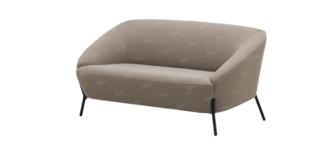 Диван Брокко на 2 места цвет Серый