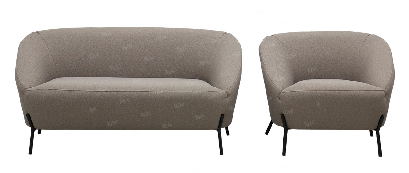 Диван Брокко на 2 места цвет Серый