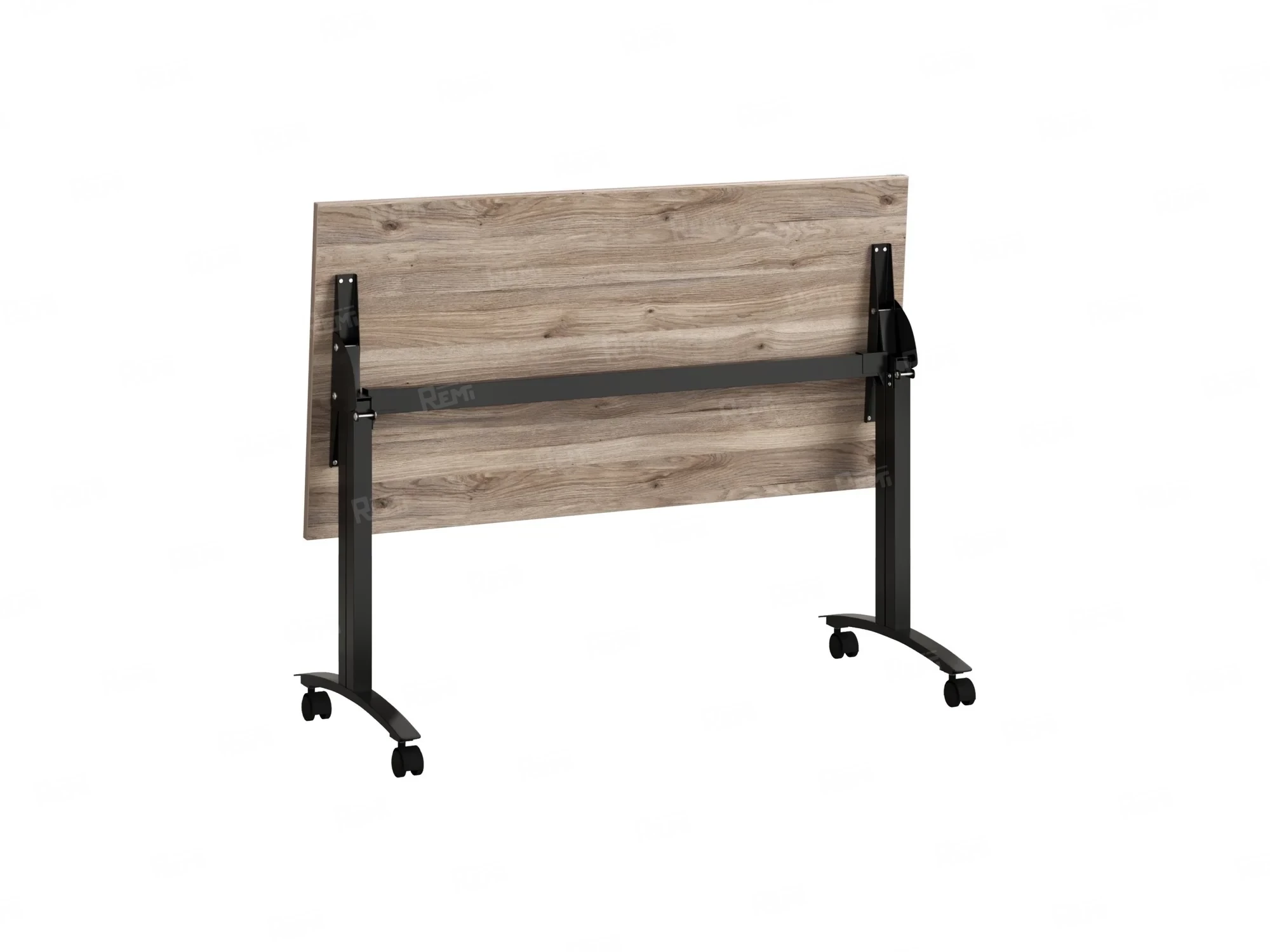 Стол складной, мобильный 1400x600x750 RM011-14x6 Дуб Маувелла/Черный