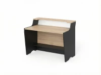 BRL RB081-140х75 Модуль прямой с вырезом, низкий 1400х748х960 Акация/Черный