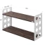 Полка настенная 900x200x500 RM192-90x20 Дуб Апрельский шоколад/Белый