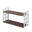 Полка настенная 900x200x500 RM192-90x20 Дуб Апрельский шоколад/Белый