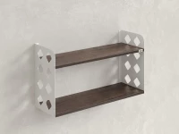 Полка настенная 900x200x500 RM192-90x20 Дуб Апрельский шоколад/Белый