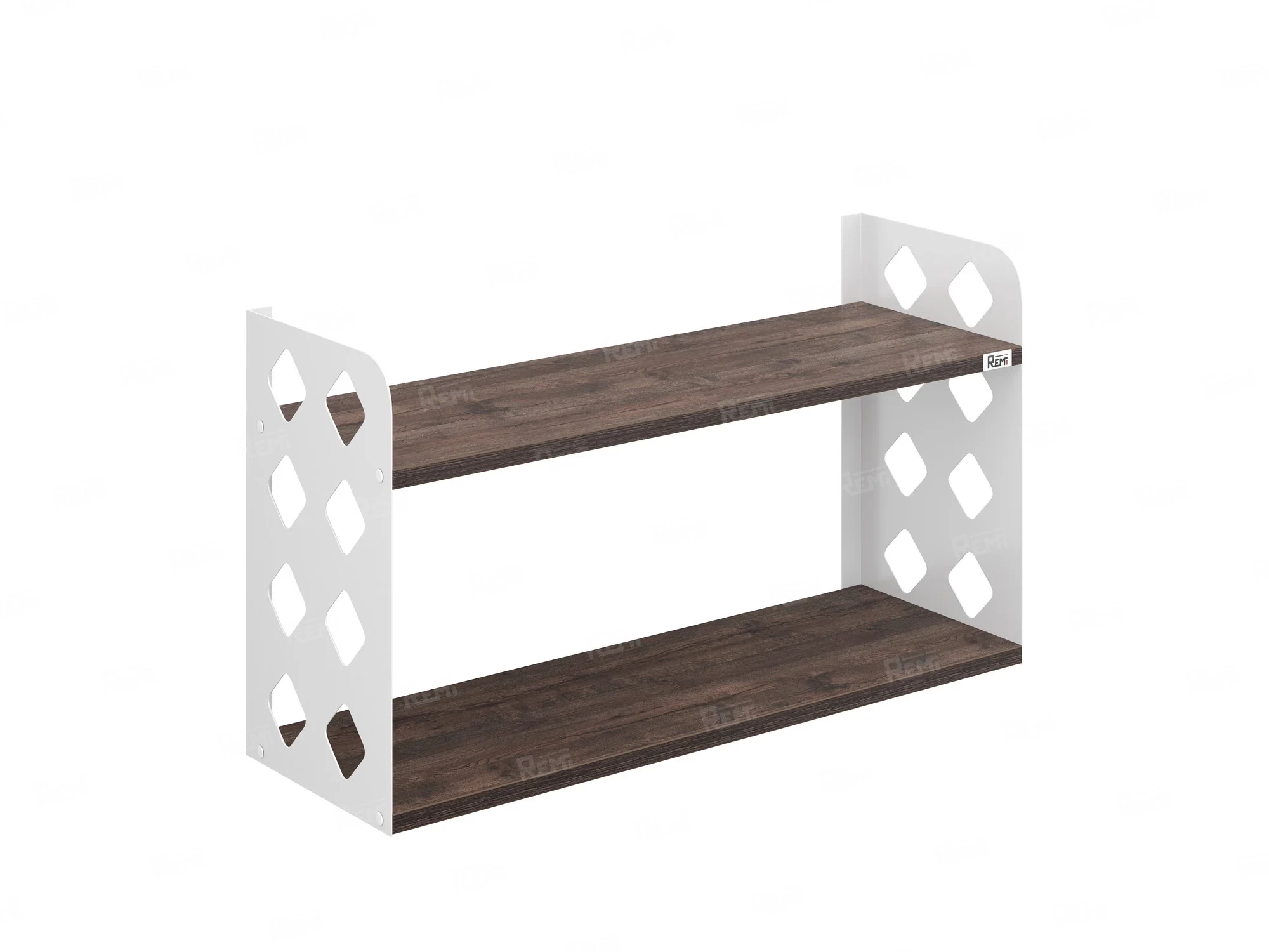 Полка настенная 900x200x500 RM192-90x20 Дуб Апрельский шоколад/Белый