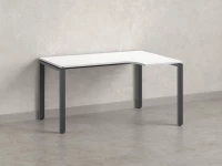 Стол угловой, П-опора, правый 1400x600/900x750, RM052-14x6-9 Белый/Серый