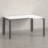 Стол угловой, П-опора, правый 1400x600/900x750, RM052-14x6-9 Белый/Серый