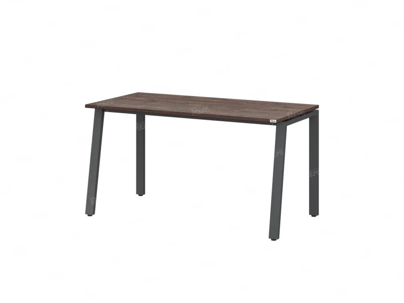 Стол прямой на Л-образных опорах 1600x800x750 RM004-16x8 Дуб Апрельский шоколад/Серый