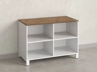 Стеллаж низкий, 4 ячейки 1200х600х850 RM145-12x6 Дуб Юстус/Белый