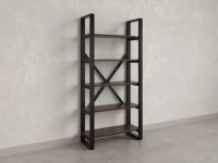 Стеллаж, 5 уровней 900x370x1920 RM130-90x37 Дуб Апрельский шоколад/Черный