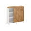 Шкаф-купе, 3 полки 1200x420x1200 RM128-120x42 Дуб Юстус/Белый