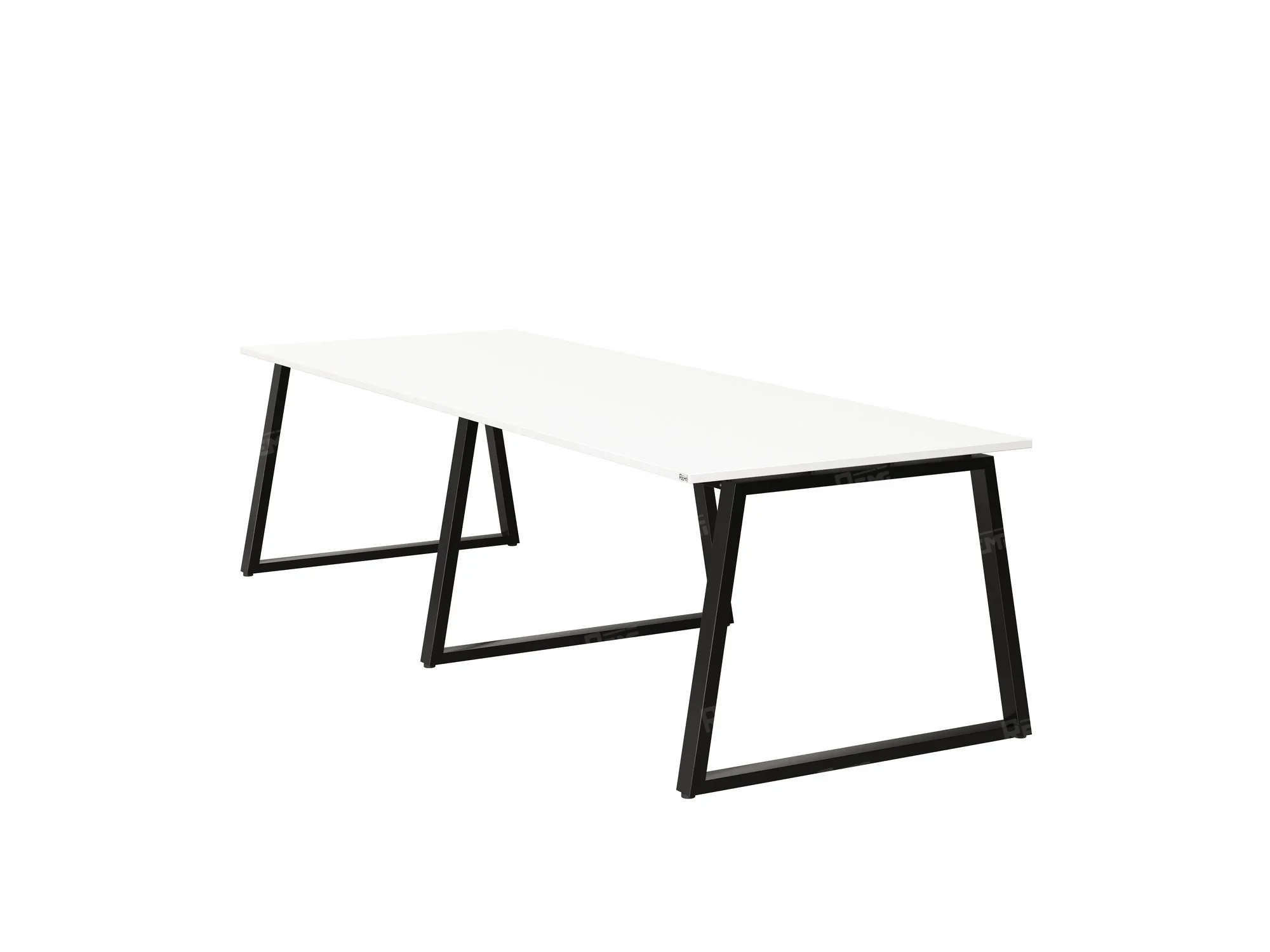 Cтол для переговоров, на A-обазном каркасе 2200x1450x750 RM083-220x145 Белый/Черный