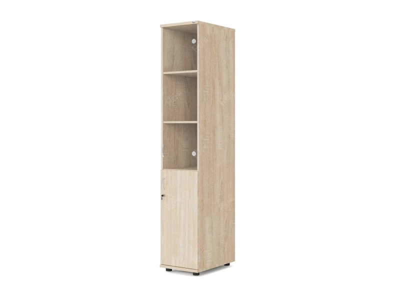 Шкаф комбинированный RLG032 350х550х1830 Дуб Сонома, Серия ЛАЙТ | LIGHT