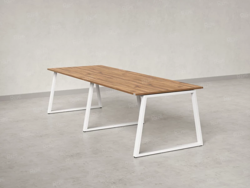 Cтол для переговоров, на A-обазном каркасе 2600x1250x750 RM083-260x125 Юстус/Белый