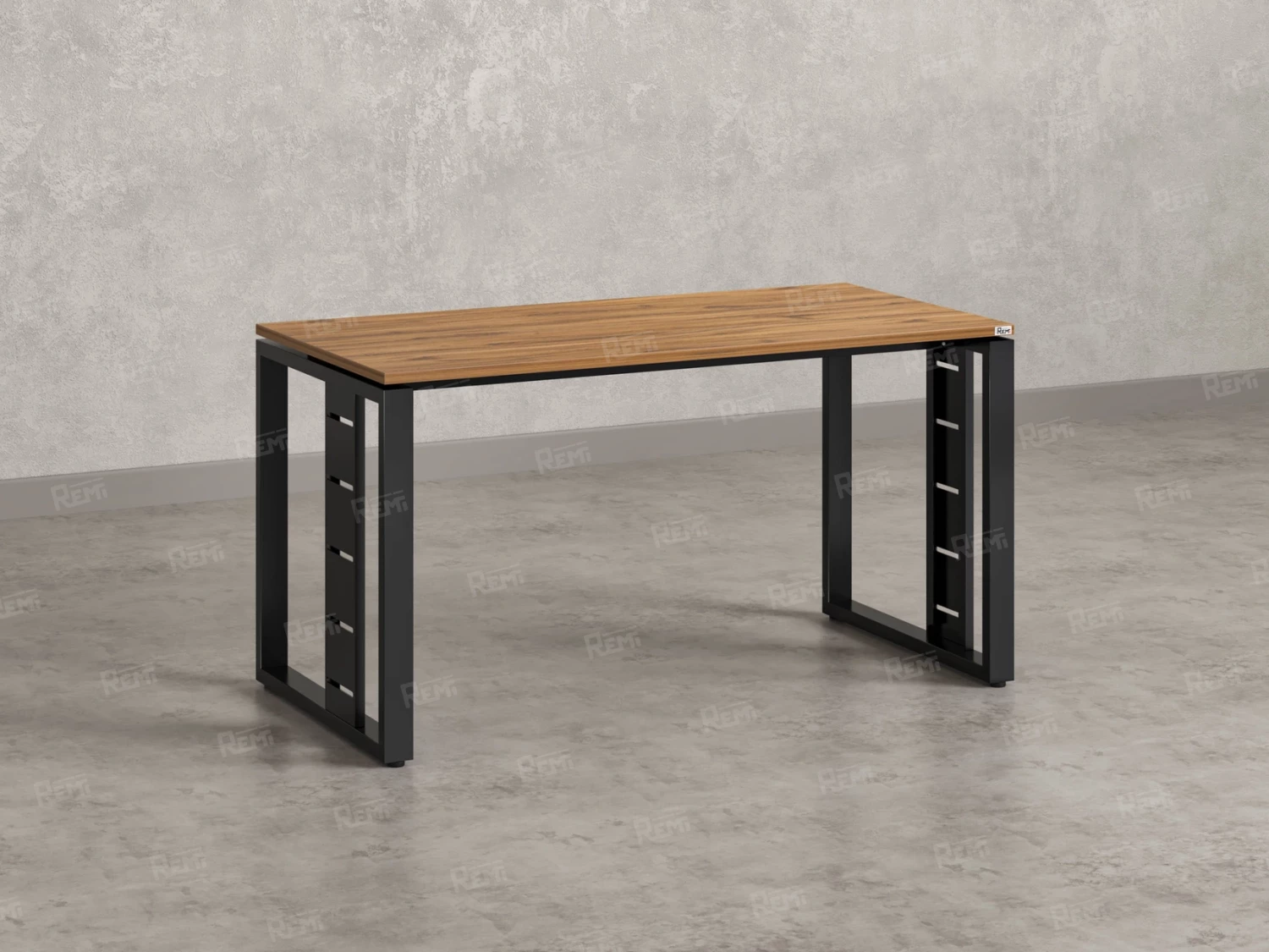 Стол прямой на О-образных опорах 1200x900x750 RM040-12x9 Юстус/Черный