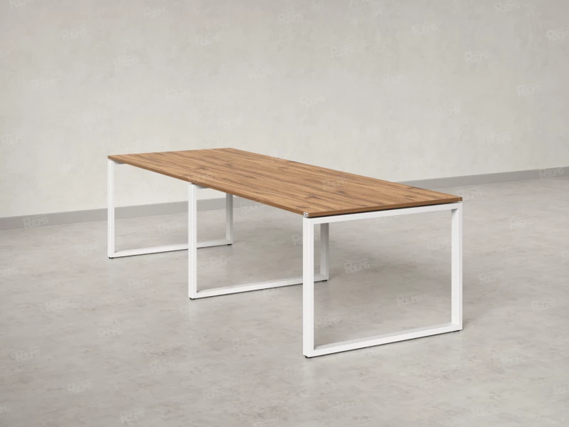 Cтол для переговоров, на О-обазном каркасе 2200x1000x750 RM081-220x100 Юстус/Белый