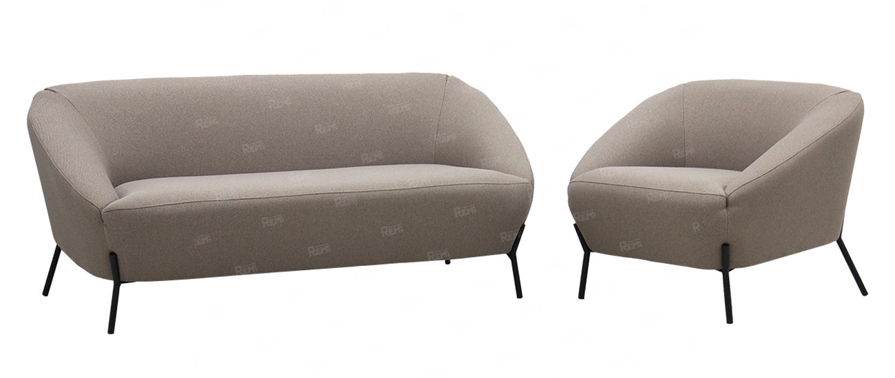 Диван Брокко на 3 места цвет Серый