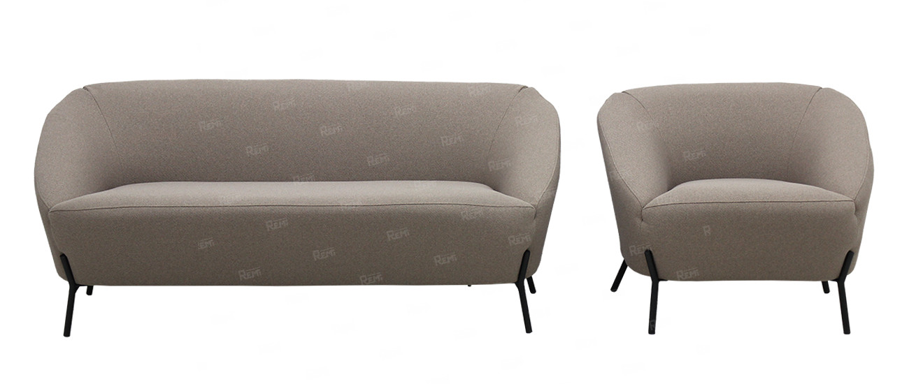 Диван Брокко на 3 места цвет Серый