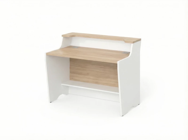 BRL RB081-140х75 Модуль прямой с вырезом, низкий 1400х748х960 Акация/Белый