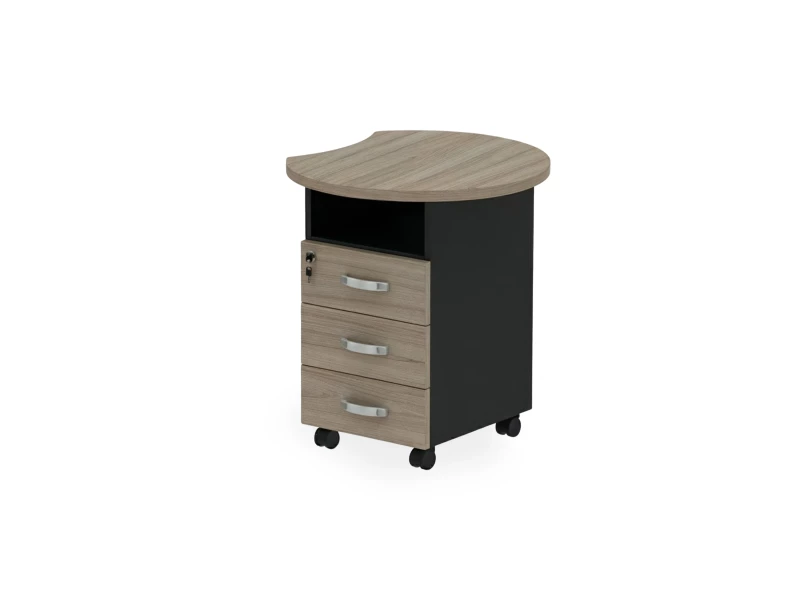 BRL RB087-64х70R Тумба приставная правая 640х700х740 Шорвуд/Черный