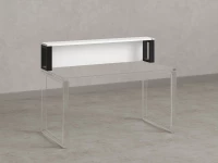 Надстройка для стола 1400x200x300 RM208-140x40 Белый/Черный