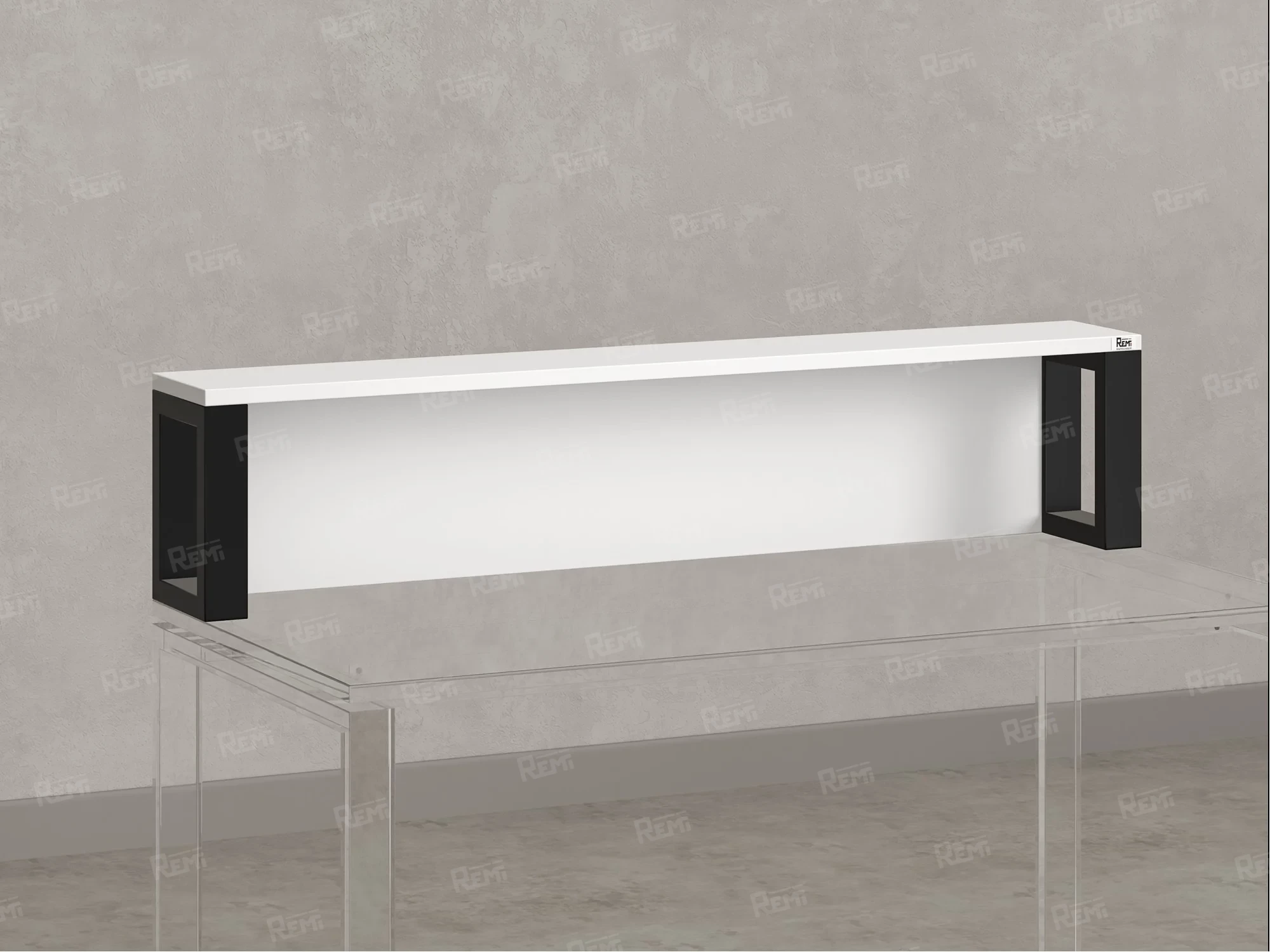 Надстройка для стола 1400x200x300 RM208-140x40 Белый/Черный