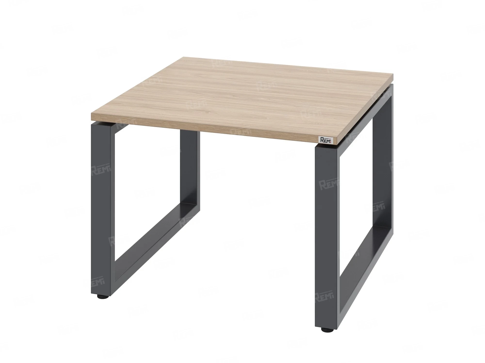 Журнальный стол с полкой 1200x700x550 RM182-12x7 Вяз Швейцарский светлый/Серый