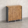 Шкаф-купе, 3 полки 1200x420x1200 RM128-120x42 Дуб Юстус/Серый