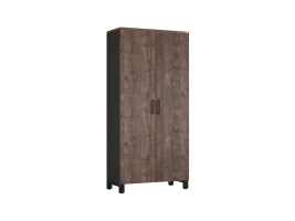 Шкаф распашной, 5 уровней 900x420x1900 RM152-90x41 Дуб Апрельский шоколад/Черный