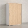 Шкаф-купе, регулируемые опоры, штанга, 1 полка 1200x600x1800 RM164-90x60 Вяз Швейцарский светлый/Белый