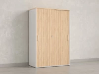 Шкаф-купе, регулируемые опоры, штанга, 1 полка 1200x600x1800 RM164-90x60 Вяз Швейцарский светлый/Белый