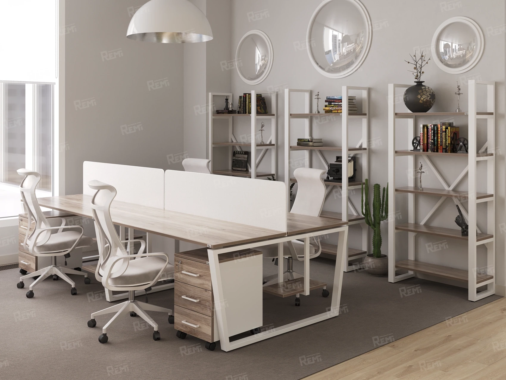 Серия РЕМИ МЕТАЛ | REMI METAL - в цвете: Дуб Маувелла/Белый