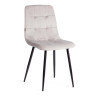 Стул CHILLY (mod. JSC-220) Светло-серый/Черный, Велюр (арт. 24280)