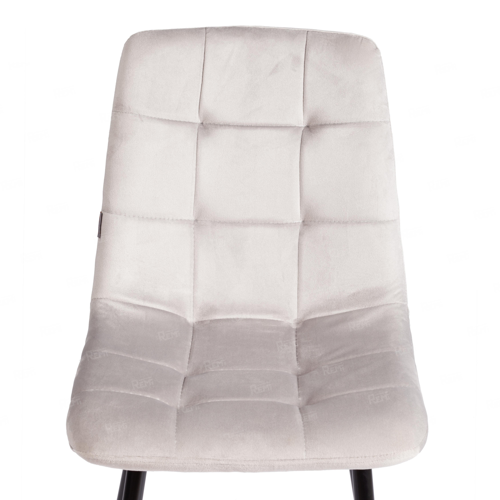 Стул CHILLY (mod. JSC-220) Светло-серый/Черный, Велюр (арт. 24280)