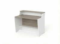 BRL RB081-140х75 Модуль прямой с вырезом, низкий 1400х748х960 Шорвуд/Белый