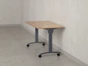 Стол складной, мобильный 1400x600x750 RM011-14x6 Дуб Юстус/Серый