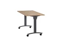 Стол складной, мобильный 1400x600x750 RM011-14x6 Дуб Юстус/Серый