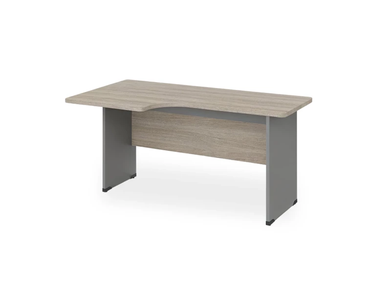 BRL RB085-140х95L Угловое рабочее место левое 1400х950х740 Шорвуд/Серый вулкан-кий