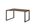 Стол угловой, О-опора, левый 1800x700/900x750, RM055-18x7-9 Дуб Апрельский шоколад/Черный