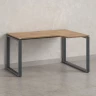 Стол угловой, О-опора, правый 1800x800/1000x750, RM054-18x8-10 Дуб Юстус/Серый