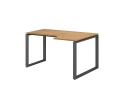 Стол угловой, О-опора, правый 1800x800/1000x750, RM054-18x8-10 Дуб Юстус/Серый