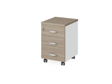 Тумба мобильная 400х500х610 RB033-40х50 Шорвуд/Белый