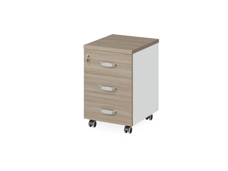 BRL RB033-40х50 Тумба мобильная 400х500х610 Шорвуд/Белый