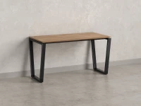 Стол прямой на U-образных опорах 1200x800x750 RM003-12x8 Дуб Юстус/Черный