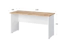 Стол прямоугольный 1500x600x750 RTD020 Вотан/Белый. Серия Тандем / Tandem. Серия Тандем / Tandem