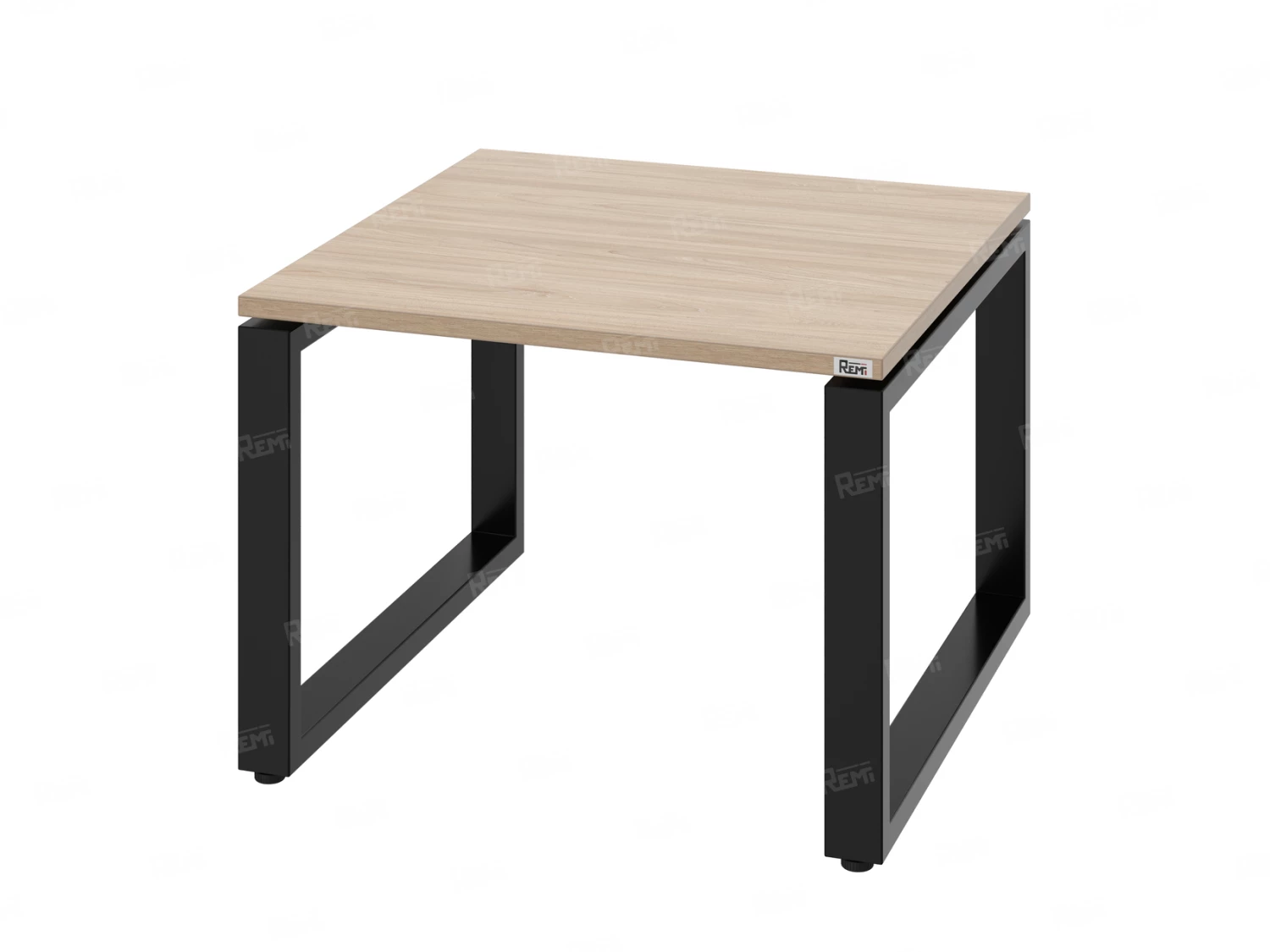 Журнальный стол с полкой 1200x700x550 RM182-12x7 Вяз Швейцарский светлый/Черный